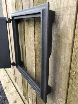 Klappe für Kamin, Gusseisen, Farbe unbehandelt