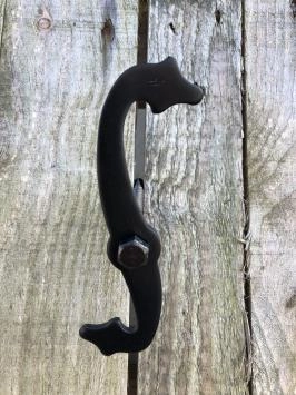 Rollladenhalter, Schloss für Fensterläden - Jalousien, Metall schwarz