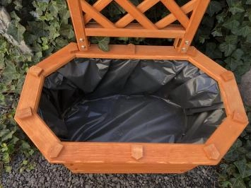 Pflanzgefäß mit Pergola, Holz, Blumenkasten aus Holz