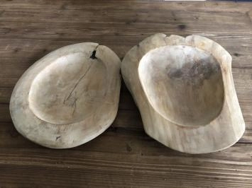 Bol en bois colonial dur et lourd