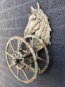Cheval - support de tuyau en fonte - rond