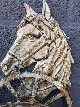 Cheval - support de tuyau en fonte - rond