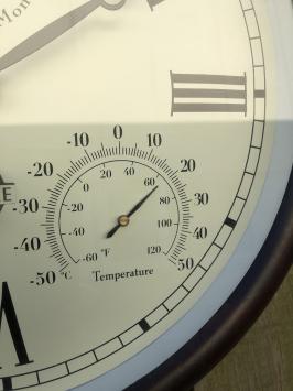 Station Uhr, Outdoor, Garten, Uhr mit Thermometer, Hydrometer, schön!
