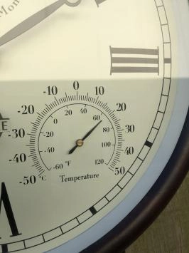 Station Uhr, Outdoor, Garten, Uhr mit Thermometer, Hydrometer