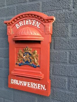 Double abattant de boîte aux lettres, en fonte, version lourde
