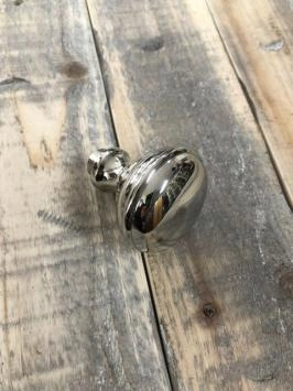 Bouton de porte en nickel poli, rotatif