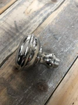 Bouton de porte en nickel poli, rotatif
