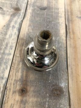 Bouton de porte en nickel poli, rotatif