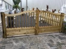 Gartentor Holz, Gartentor komplett, Bogentor 3 Meter