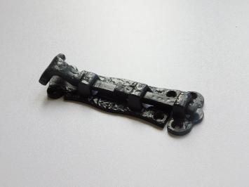 Schiebeschloss - Riegel 5' - Schmiedeeisen, schwarz pulverbeschichtet