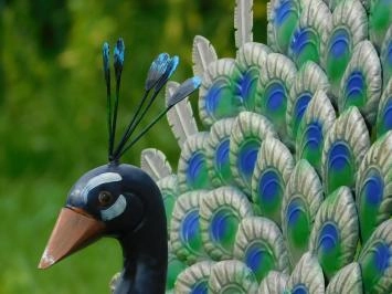 Statue de jardin d'un paon - Fer (fonte