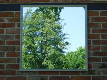 Spiegel Vierkant - 80 x 80 cm - Grijs Frame 