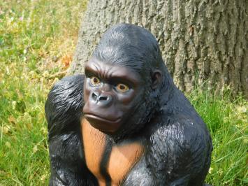 Prachtige gorilla, polystone, dierenbeeld 