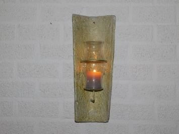 Lampe à vent avec chandelier et flacon en verre, couleur or !