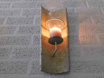 Lampe à vent avec chandelier et flacon en verre, couleur or !
