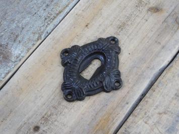 Schlossrosette aus antikem Eisen für die Tür