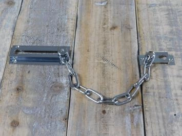 Chaîne de sécurité pour porte nickel et vis