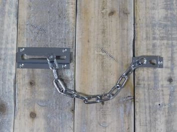 Chaîne de sécurité pour porte nickel et vis
