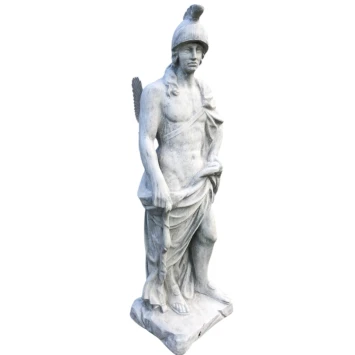 Statue en pierre d’Achille – 147 cm – force héroïque classique.