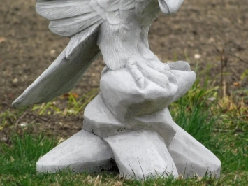 Adler - Flügel nach oben - Steinstatue - 95 cm - klassisch