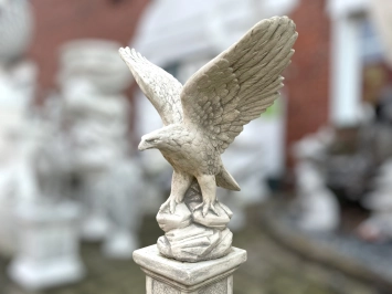 Adler - Flügel nach oben - Steinstatue - 60 cm - klassisch