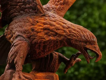 Aigle XL – 113 cm – statue de jardin en fonte massive