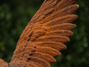 Aigle XL – 113 cm – statue de jardin en fonte massive
