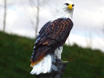 Adler - Polystone-Statue - 105 cm - in Farbe und Detail