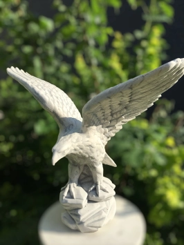 Adler - Flügel nach oben - Steinstatue - 60 cm - klassisch