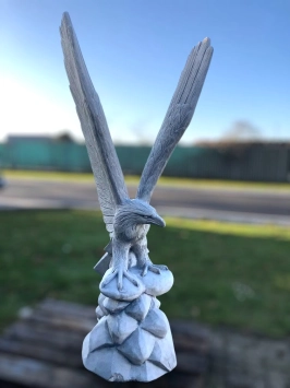 Fliegender Adler - Tierstatue aus Stein - 180 cm - klassisch