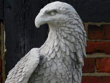 Adler auf Baumstumpf – Gartenfigur – 105 cm – Stein