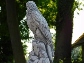 Adler - Rundsockel - Stein - 83 cm - detailreich