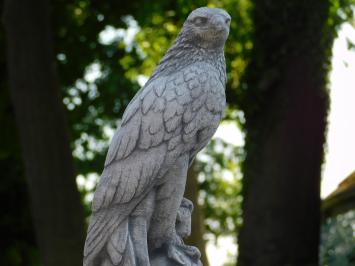 Adler - Rundsockel - Stein - 83 cm - detailreich