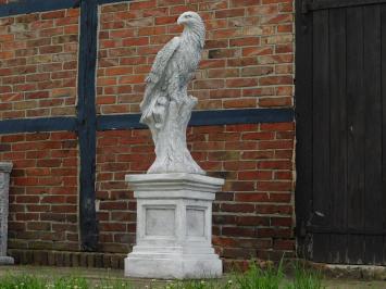 Eagle auf Sockel - 165 cm - fester Stein, wahre -Leben