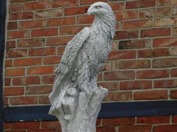 Eagle auf Sockel - 165 cm - fester Stein, wahre -Leben