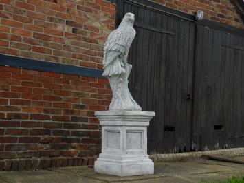 Eagle auf Sockel - 165 cm - fester Stein, wahre -Leben