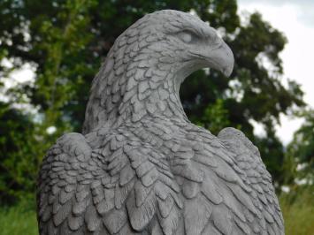 Eagle auf Sockel - 165 cm - fester Stein, wahre -Leben