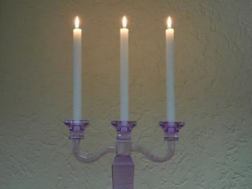 Kandelaar - Lila - 35 cm - Glas