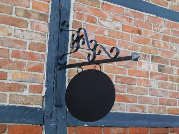 Schild Schwarz -Ladenschild- 75 cm - Oval - Eisen