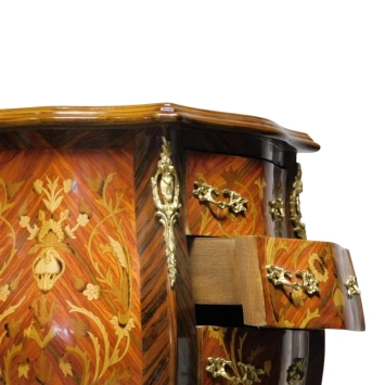 Cabinet ancien – style français – bois marqueté – 75 cm