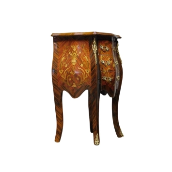 Antiker Schrank – Französischer Stil – Holz mit Intarsien – 75 cm