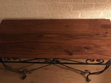 Antieke side table, decoratieve tafel, bruin