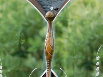 Miroir ancien Papillon - Bois - Pièce unique