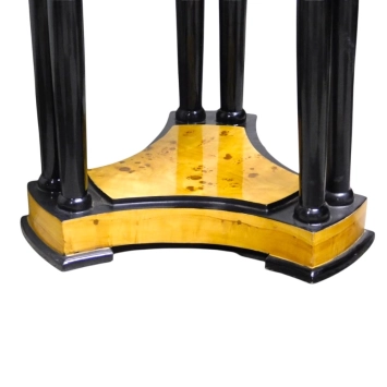 Table Art Déco vintage – bois – diamètre 54 cm – hauteur 75 cm