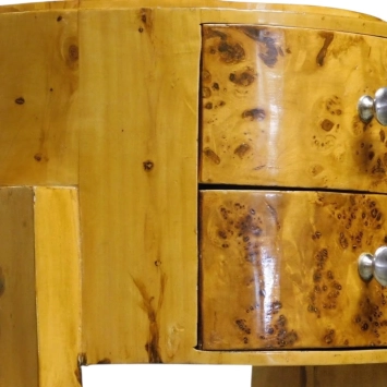 Commode Art Déco vintage – bois – 70 cm – 2 tiroirs