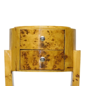 Commode Art Déco vintage – bois – 70 cm – 2 tiroirs