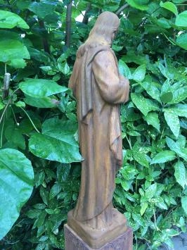Jesus - Heiliges Herz - Steinstatue - 82 cm - Oxid