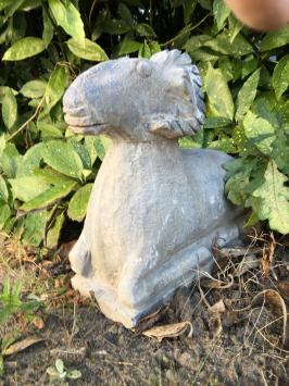 Statue eines indonesischen voll von Stein Ram, Stein geschlagen Handwerk!