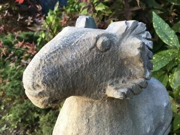 Bélier indonésien - statue animal en pierre - 31 cm - sculptée à la main