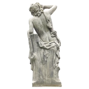 Grande statue de jardin - un dieu grec - classique en pierre